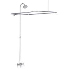 In the past, the clawfoot tubs and clawfoot tub faucets were completely made of cast iron. Gooseneck Faucet With Shower Enclosure The Loo Store