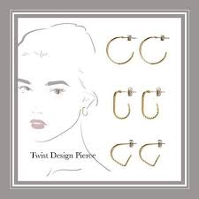ten on instagram pierce p084 a b c チタンポスト 2 600 税 ten accessory jewelry twist pierce 3種類 チタンポスト モ place card holders instagram posts hoop earrings