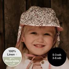 'Lounger' Baby Reversible Flap Sun Hat