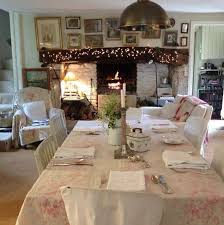 Liz Morris Decorative Interiors Cabbages Roses Rustic Shabby Chic Dining English Cottage Style