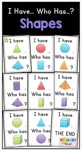 3d Shapes I Have Who Has 3d Shapes Activities Kindergarten Shape Activities Preschool Shape Activities Kindergarten