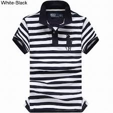 Black And White Striped Polo T Shirt Ralph Lauren Men Custom Fit Big Pony Striped Polo White Black Ralph Lauren Men Mens Shirts Mens Outfits
