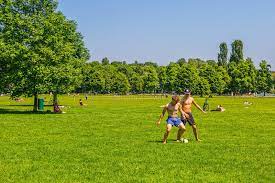 Munich English garden park editorial stock image. Image of architectural -  62824664