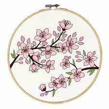You can download your pattern immediately after the payment. Cherry Blossom Hand Embroidery Pattern Digital Download Pdf Contains Detailed Tutorials For Beginners Hand Embroidery Pattern Embroidery Patterns Hand Embroidery