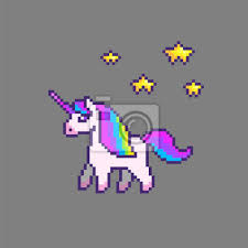 The advantage of transparent image is that it can be used efficiently. Pixel Art Mignon Licorne Peintures Murales Tableaux 16 Sprite 8 Myloview Fr
