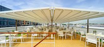 Besonders flexibel und dennoch enorm winstabil. Markisensysteme Fur Die Gastro Terrasse Umsatz Trotz Wind Und Regen