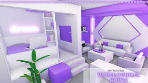 Violet White House Adopt Me Speed Build House Tour Youtube Adopt Me House Ideas Adopt Me House Roblox House
