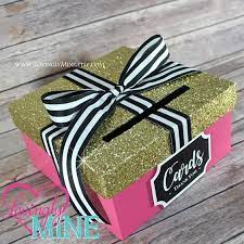 Include a card with the gift card. Card Holder Box Gift Money Box With Card Sign Hot Pink Black White Stripes And Glitter Gold Additional Colors Available Pink Graduation Party Gold Graduation Party Card Box Holder
