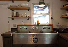 Kitchen with furniture in linear style. Pin By Live Local On The Un Kitchen Kitchens Industrial Kitchen Sink Kitchen Design Kitchen Remodel