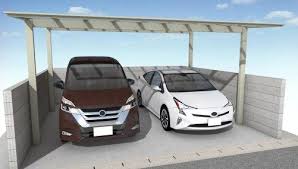 駐車場の車止めは意外と簡単に取り付けられます diyで挑戦してみては あささんぽ 駐車場 ミニバン コンクリート 駐車場