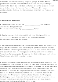 Kostenloser untermietvertrag zum ausdrucken : Mietvertrag Lagerraum Pdf Free Download