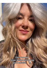 #stayinspired #silverhairinfluencer #greyhairgrowout #silversisters #genx  #genxwomen