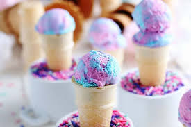 Place in fridge for 5 minutes to firm. Homemade Cotton Candy Ice Cream