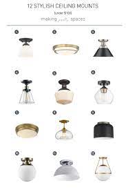 12 Stylish Ceiling Mounts Budget Lighting Hallway Light Fixtures Farmhouse Ceiling Light