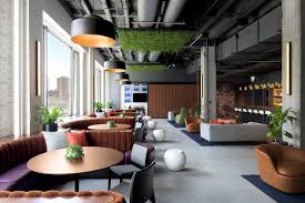 New Lobby And Social Hub By A I Opens In Chicago Merchandise Mart Kantoor Plafond