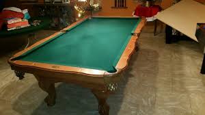 Like New Pool Table Solid Wood Scallop Rails New Cushions Delivered Installed New Cloth New Cushions And Pl Pool Table Billiard Pool Table Pool Table Movers