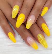 Professionally performed and yellow nails design pattern on nails can be done not only with the help of brushes, but also with the help of dots. 60 Gorgeous Natural Yellow Acrylic Nails Design Spring Summer In 2019 Page 16 Of 58 Yellow Nails Design Coffin Nails Designs Yellow Nails