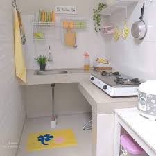 Desain dapur kecil dengan bentuk u trik pertama untuk desain dapur kecil adalah menggunakan kabinet bentuk u. 30 Gambar Idea Hias Dapur Bajet Tanpa Kabinet Dapur Sangat Menarik Ilham Dekorasi