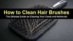 Pull out any excess hair that may be stuck in between the teeth, then soak the comb in warm soapy water for a few minutes, says brown. 4 Simple Ways To Clean Hair Brushes