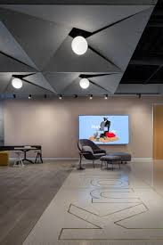 The New Knoll Los Angeles Office And Showroom Office Ceiling Design Ceiling Design Modern False Ceiling Design