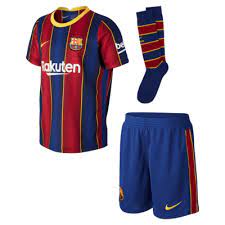 Barcelona kits, fc barcelona clothing shop. Fc Barcelona 2020 21 Home Younger Kids Football Kit Nike Ae