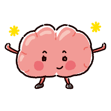 元気な脳のキャラクターイラスト（健康な臓器） - イラストくん