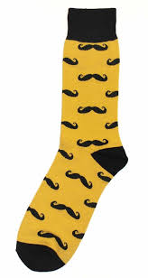 Yellow Black Mustache Pattern Mens Dress Sock Sock It To Me Mens Dress Socks Mens Socks Fashion Fashion Socks