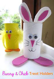 Bunny Chicken Toilet Roll Easter Bunny Crafts Easter Crafts Easter Kids