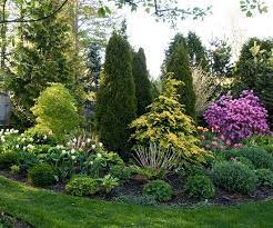 16 Simple Solutions For Small Space Landscapes Small Garden Landscape Evergreen Landscape Small Garden Landscape Design