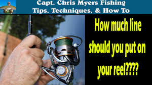 Watch the orientation of your spool. Spinning Reel Tips Filling The Spool With Line How Much Youtube