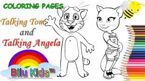 In case you don\'t find what you are looking for, use the top search bar to search. Coloring Book Pages Talking Tom And Talking Angela Bilu Kids Youtube