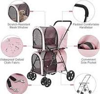 Amazon.com: LPOTIUS Double Pet Stroller for Dogs and Cats ...
