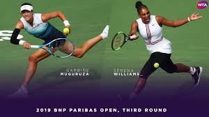 Venus williams defeated sister serena in straight sets for the first time since the 2008 wimbledon final on monday night at indian wells. Garbine Muguruza Vs Serena Williams 2019 Bnp Paribas Open Third Round Wta Highlights Youtube