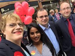Comedian Eddie Izzard hits the campaign trail in Harrow high street visit