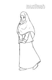 Dengan belajar mewarnai, kreativitas dan imajinasi siswa akan semakin berkembang. Gambar Mewarnai Muslimah