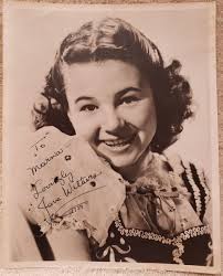 JANE WITHERS SIGNED 8X10 PHOTO W/SAFETY JINGLE CONTEST WINNING LETTER AUG  1939