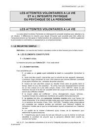J'ai déposer 3 plaintes différentes concernant 3 personnes différentes. Les Atteintes Volontaires A La Vie Et A L Integrite Physique Ou