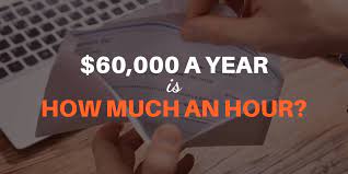 Assume you work 40 hours per week, 52 weeks per year with a total working hours of 2,080, divide $60,000 by 2,080 hours, and you get $28.85 per hour. 60000 A Year Is How Much An Hour How To Fire