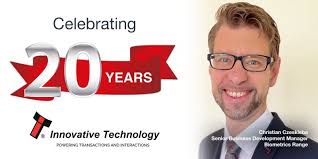 Congratulations to Christian Czeskleba, Senior Business Development Manager  for our Biometrics Range who is celebrating 20 years with ITL this month.  Read more