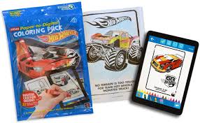 Hot wheels cars are also popular among young adults as well. Amazon Com Hot Wheels Coloring Book Pack 32 Paper To Digital Coloring Pages With Digital Crayon Stylus Coloring App Toys Games