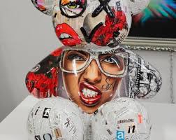 Patryk Konrad Pop-Art-Skulptur Vogue Marilyn Bear limitierte Auflage