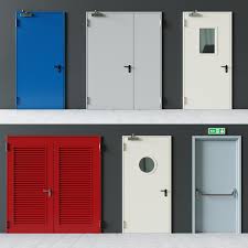 3d Doors Rigged Model Turbosquid 1191368 Fire Doors Fire Rated Doors Glass Doors Interior