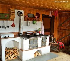 Marias Notizen Deko Tisch Holzherd Kuchen Holzofen