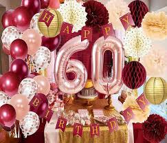 Get free shipping on all orders over $49! Amazon Com 60th Birthday Decorations For Women Burgundy Rose Gold Birthday Party Decorations Polka Dot Fans For 60 Fall Burgundy Rose Gold Birthday Decorations Autumn Theme Birthday Health Personal Care
