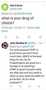 Antivirus pioneer john mcafee has reportedly killed himself after he was set to be extradited to the united states.the qanon believers, as you'd expect, are thrilled. John Mcafee On Twitter