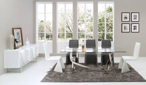 Sized to seat up to 6, this table is perfect for everyday dining or entertaining. Creative Stainless Steel Base Dining Table With Glass Top Dallas Texas Vig Adelaide Nisse