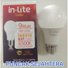 Lampu led philips smart wifi tunable 9w 9 watt: Lampu Led Inlite 9w 9 Watt Bulb Inb010 9w In Lite Shopee Indonesia