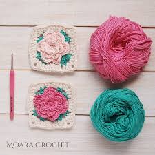 I'm guessing it's from the 40's. Crochet Rose Granny Square Free Pattern Moara Crochet