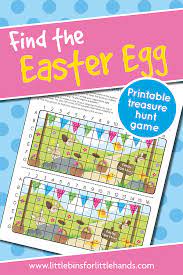 On this page, you'll find lots of easter bunnies and chicks, overflowing easter baskets, christian and religious pictures, spring flowers, and patterned easter eggs. Printable Easter Game For Kids Little Bins For Little Hands