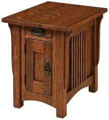 Like many of our handcrafted shaker furniture tables the shaker end table is available with or without a generous shelf for books or magazines. Roosevelt Petite Mission End Table Countryside Amish Furniture